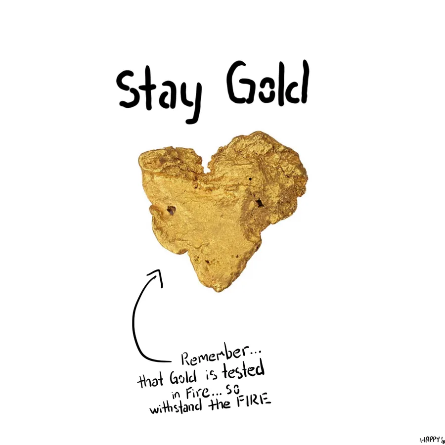 stay gold heart