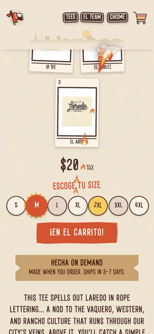Add to el carrito: the puzzle piece turns into a flame and flies to the cart